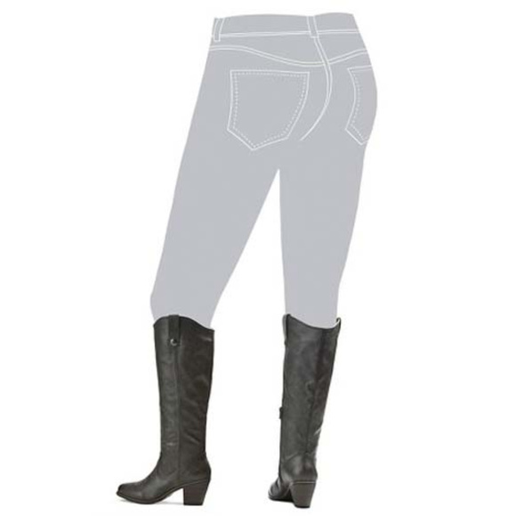 Mossimo Esmeralda Western Cowboy Charcoal Boots - Picture 3 of 7